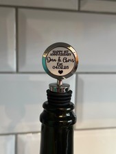 Personalised Wine Bottle Stopper - Gift for Wedding / Anniversary