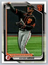 2024 Bowman Chrome Prospects #BCP-127 Rayner Arias - San Francisco Giants