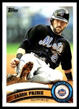 Jason Pridie 2011 Topps Update #US11 Mets MLB READ FREE SHIPPING AutographDen