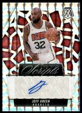 2024-25 Panini Mosaic Scripts Silver Prizm Jeff Green Auto Houston Rockets