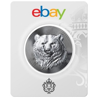 Scottsdale Mint 1oz Silver STACKER® Grizzly Bear CertiLock (eBay