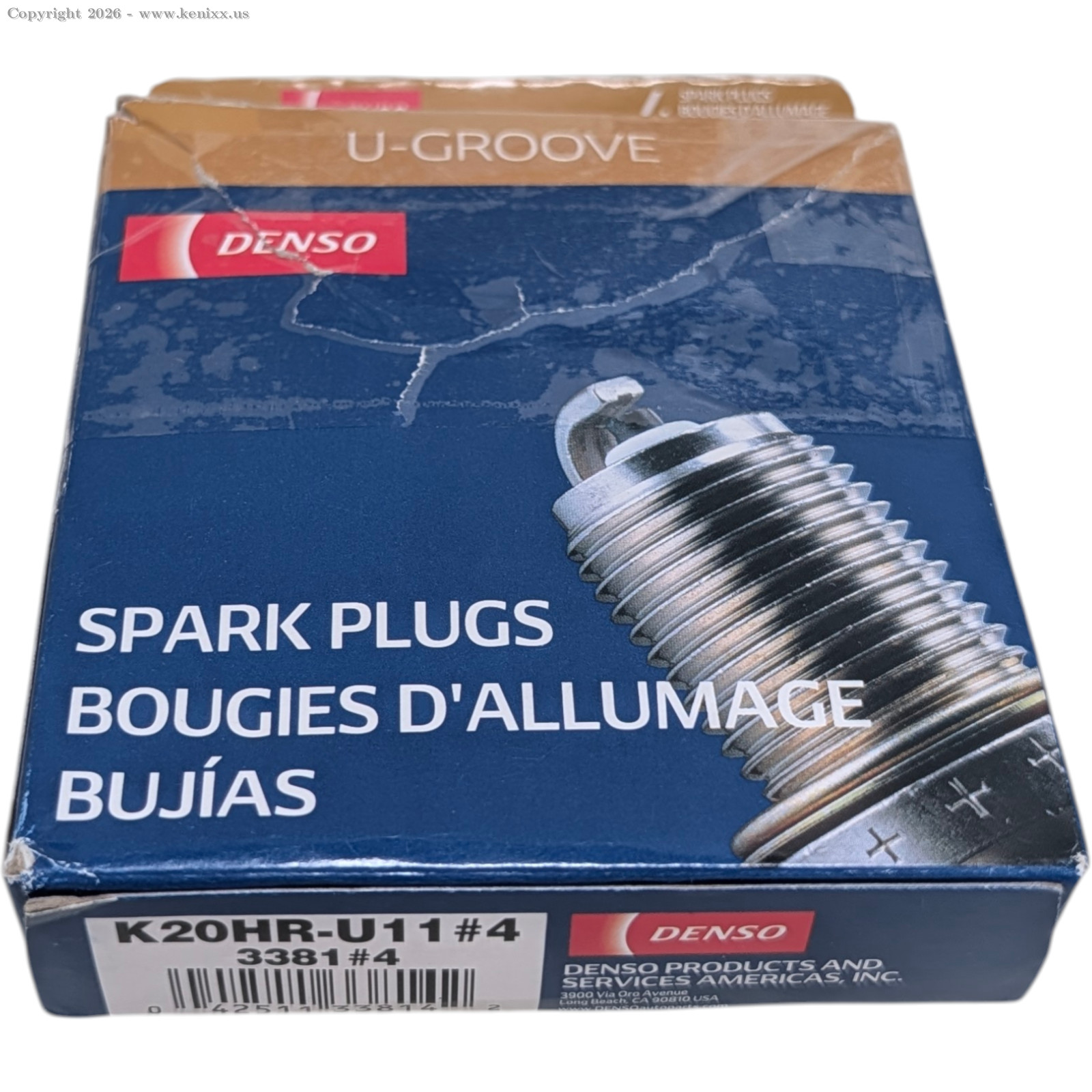 Set of 4 Original DENSO K20HR-U11 Spark Plugs For Mitsubishi Colt 1.5 From 2004