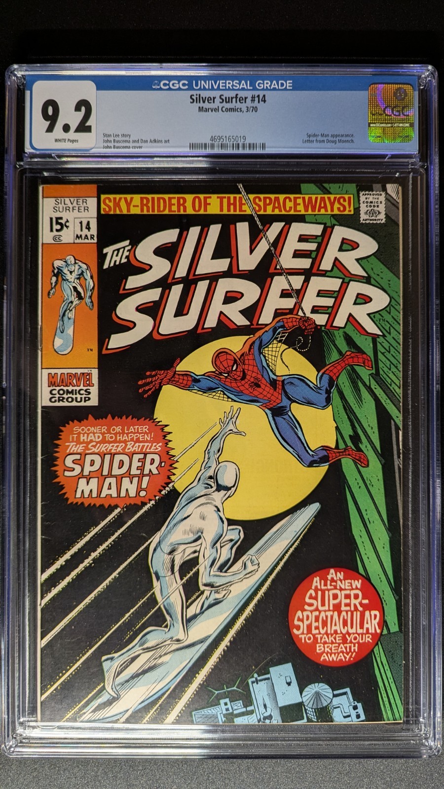アメコミリーフ　Silver Surfer #14 CGC 5.0 The Silver Surfer #14 Value - GoCollect