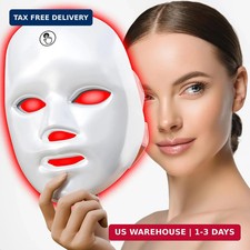 7-1 Colors Red Light Therapy For Face  LED Facial Skin Care Mask,Red Light Mask f