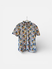 Johnnie-O Hangin' Out Shirt Mens Large Tropical Palm Short Sleeve Button Up