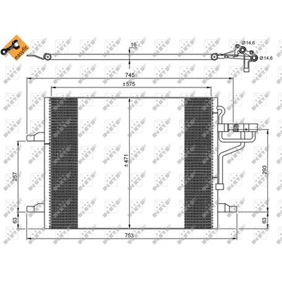 Kondensator, Klimaanlage NRF 35936