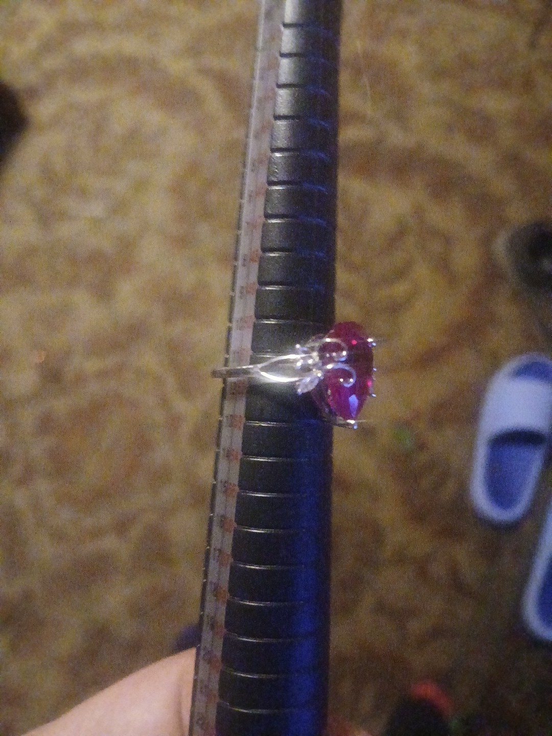 Simiulated Ruby .925 S  5.75 - image 2