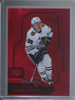 2024-25 Skybox Metal Universe PMG Red 55/100 Connor Bedard #28 19pg