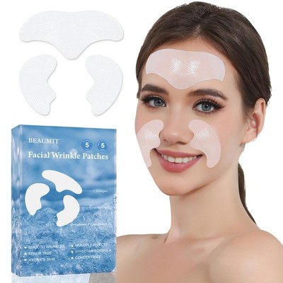 Tripsky Forehead Wrinkle Patches, Smile Line Patches White