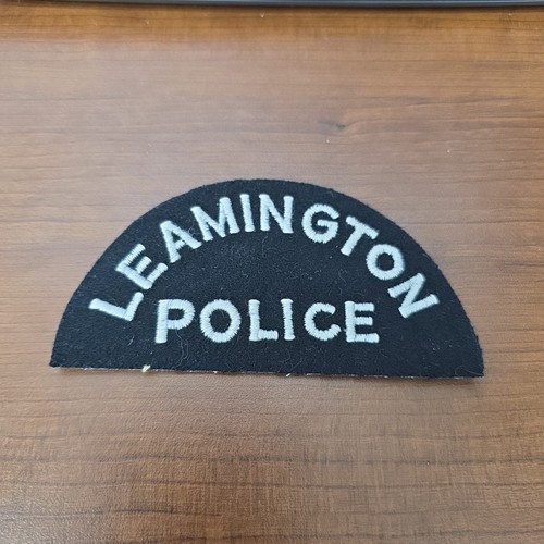 Leamington Police Canada Shoulder Patch Obsolete Vintage