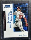 JUAN SOTO 2019 BOWMAN STERLING #SRA-JS RETROSPECT AUTO 17/25 NATIONALS