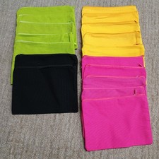Blank Canvas Zipper Pouch Bundle   Assrted Colors  Craft Ready - 6" x 8"
