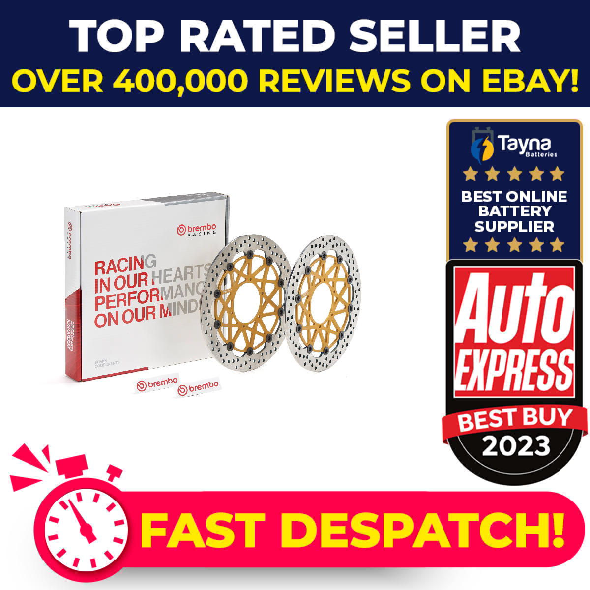 2x Motorcycle Brake Discs (pair) Front 208973712 Brembo Top Quality Guaranteed