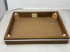 Thorens TD-145 TD-160 Original Wood Plinth  with Dust Cover Hinge Mounts  OEM