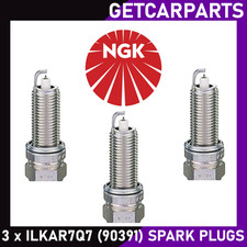 NGK Spark Plugs x 3 for Dacia, Nissan & Renault (see Description) ILKAR7Q7