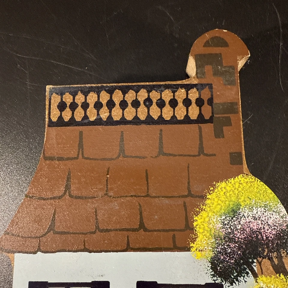 Porta llaves de pared vintage Shelia’s diseños originales en madera pintado a mano 2 ganchos Foto 2 de 4