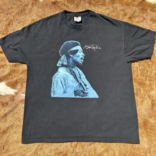 Vintage 90s Jimi Hendrix Blues Winterland USA Band Tee Shirt XL Rare Rock Black