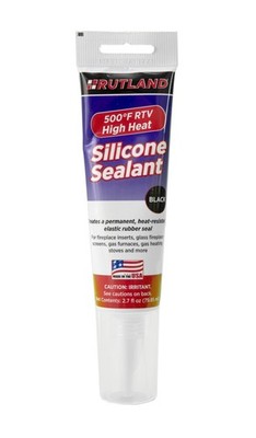 Rutland 500°F RTV High Heat Silicone Sealant Black, USA-Made High Temperature...