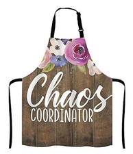 Chaos Coordinator Funny Quote Adjustable Bib Apron Kitchen Cooking Multi Lf20