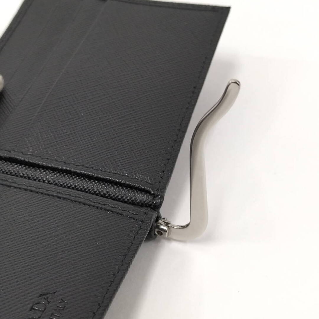 Jacquemus PRADA Bifold Wallet Money Clip Bill Purse Saffiano Leather Used SKAI-0 thumbnail 7