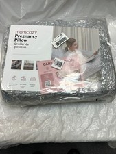 Momcozy U Shaped Pregnancy Pillow Full Body Maternity Pillow Grey New