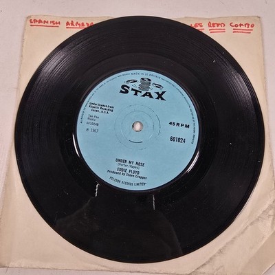 Eddie Floyd On A Saturday Night / Under My Nose Vinyl 7'' Single Stax 1967 VG+
