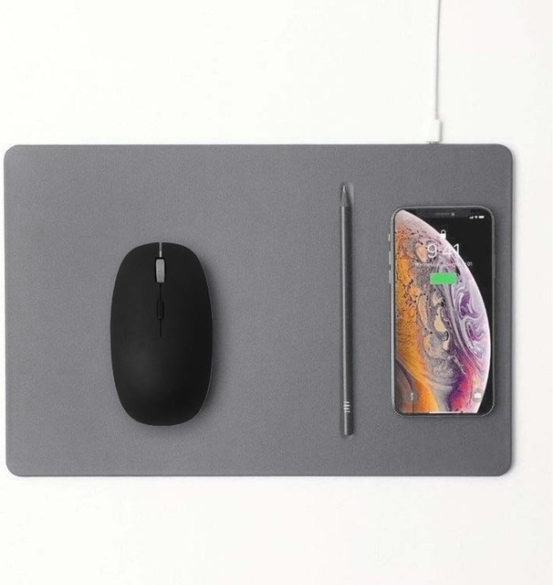 POUT Hands3 Pro Combo Set Mouse Silenzioso + Pad Ricarica Wireless Veloce 15W