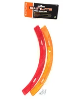 BICYCLE BIKE WHEEL SPOKE MOUNTED REFLECTOR REFLECTER SET W/HARDWARE AMBER RED