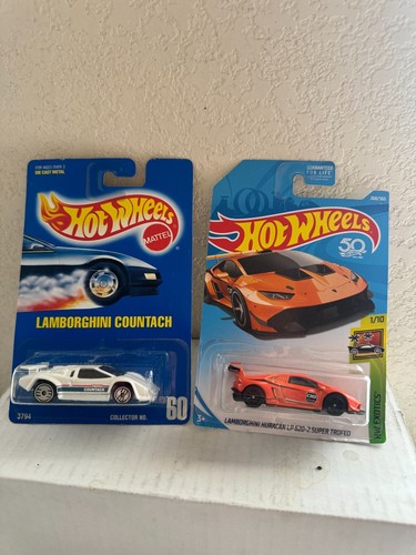 Hot wheels Menge 2x Lamborghini Countach Uh / Lamborghini Huracan LP 620-2 E65