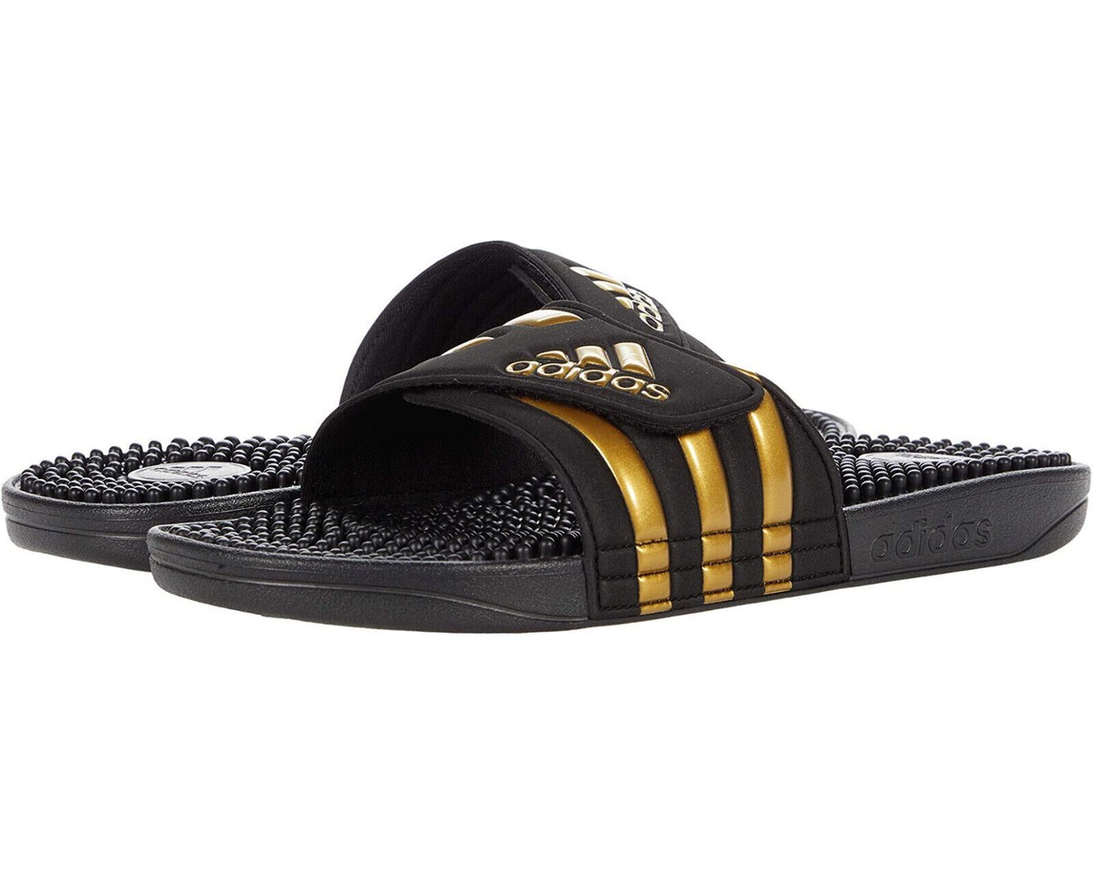Adidas Adissage Slides Core Black/Gold Metallic/Core Black (EG6517