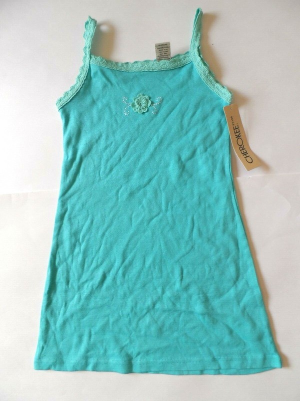 Girl's Cherokee Jersey Beach Dress, Blue, Size: XS (4/5)  ()
