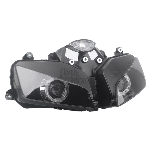 For Honda CBR600RR / F5 2003-2006 White Red Double Angel Eyes Headlight Assembly - Picture 9 of 23