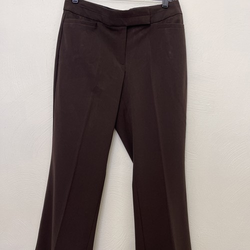 Women's Deep Brown Curvy Fit Straight Leg Pants Size 8 NWOT - Picture 3 of 19