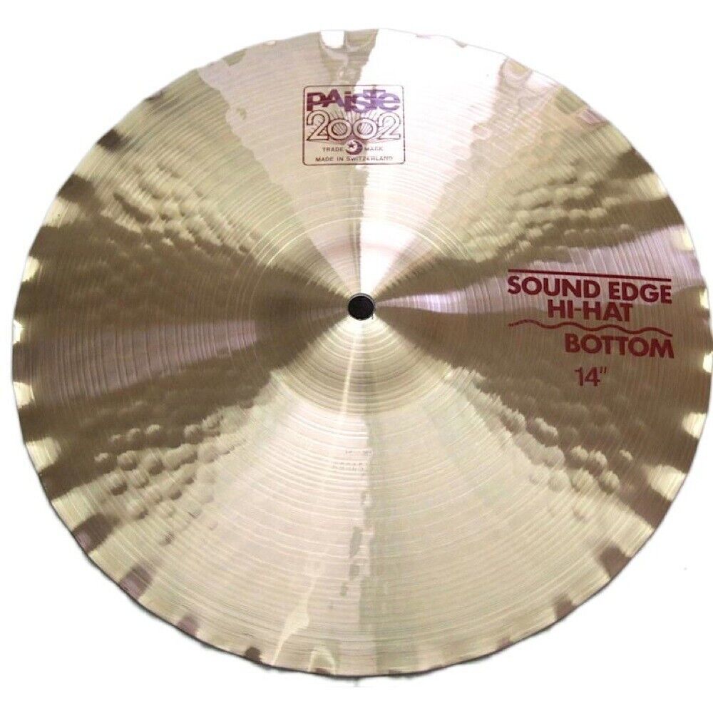 Paiste 2002 Sound Edge Hi-Hat Cymbal Bottom 14 Paiste 2002 Sound Edge Hi-Hat Cymbal Bottom 14