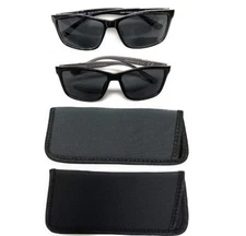 2 PK Unisex Sunglass Readers Invisible Bifocal Reading Sunglasses + 1.25 - +2.75