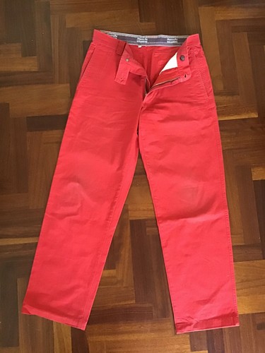 Pantalone da Uomo Murphy \u0026 Nye Sailmaker Pantaloni Vela Yachting Rosso  Taglia 34 | eBay