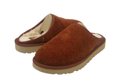 UGG CLASSIC SLIP-ON SHAGGY MEN SLIPPERS RED JASPER US 12 /UK 11 /EU 45