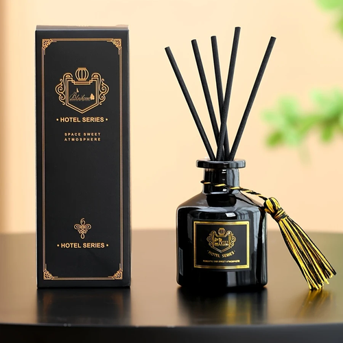 Jo Malone Inspired Elegant Glass Fragrance Diffuser With Black Bottle & Tassel