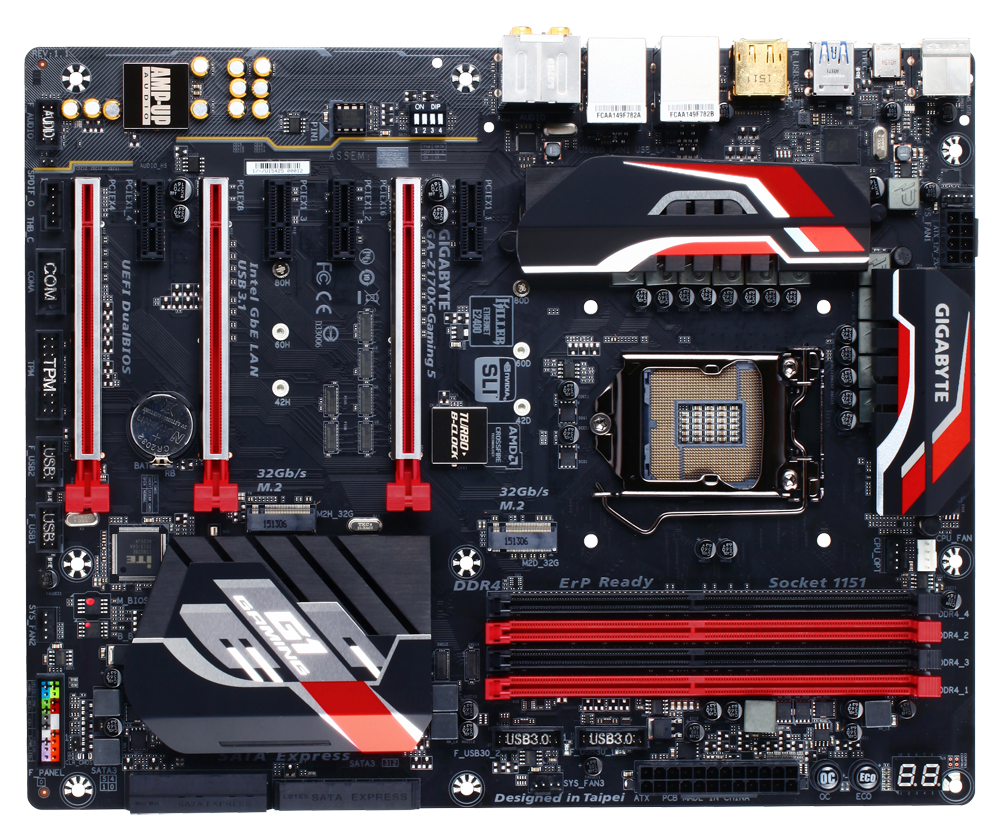 FOR GIGABYTE GA-Z170X-Gaming 5 DP+ Z170 LGA1151 Motherbroad Test