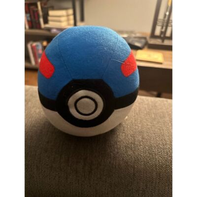 2017 Pokemon Pokeball Superball 5'' Blue Ball Plush  Nintendo