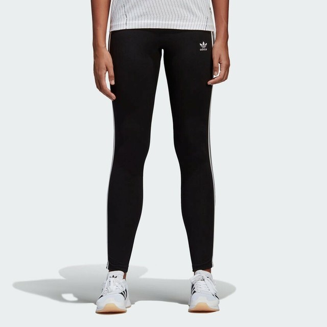 adidas CE2441 Originals Women's 3 Stripes Leggings - Black for sale online | eBay