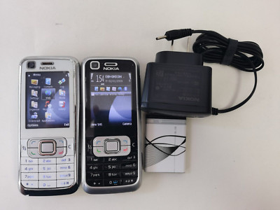 Nokia Classic 6120 - Pearl White Black  3G GSM Bluetoot(Unlocked) Cellular Phone