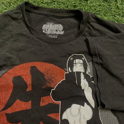 Vintage 2007 00s Y2K Naruto Shippuden T Shirt Shonen Jump Itachi Size L