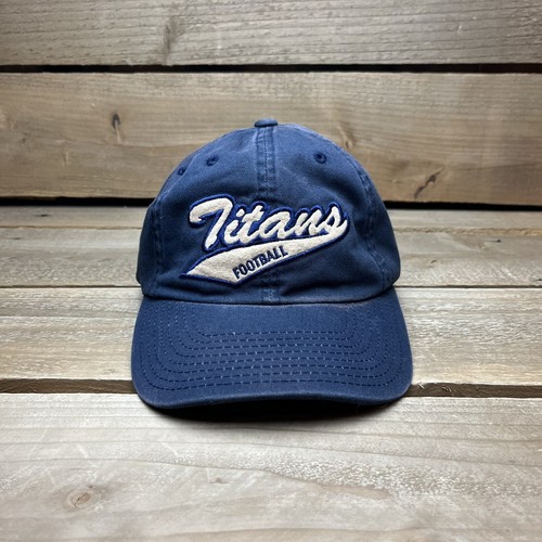 Distressed Tennessee Titans NFL Football Blue Athletic Strapback Hat Cap - Picture 2 of 11