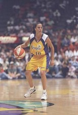 Jamila Wideman Los Angeles Sparks dribbles the ball down the court- Old Photo
