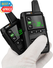 Long Range Walkie Talkies for Adults with Earpiece for Adult 22 FRS Channels LCD