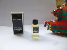 +  PROMOTION  + SEMI ANCIENNE miniature  EGOISTE de  CHANEL pleine + boite NEUVE