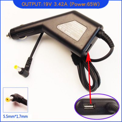 Laptop Auto Ladegerät Adapter + USB für Acer Aspire E1-531-2438 E1-521-0865 3103