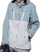 Ride Snowboard Women's Wallingford Snow Jacket - Slatblu/whtmlnge - Medium - Nwt