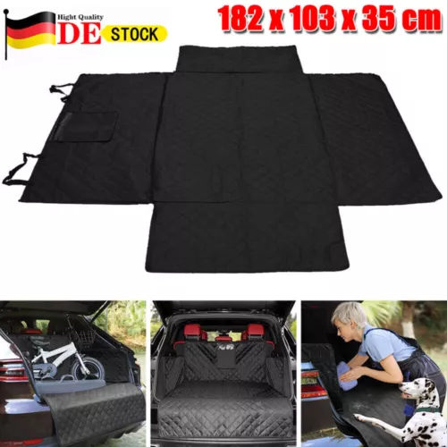 Kofferraumschutz- Hund mit Seitenschutz Hundedecke Wasserdichte Auto Kofferraum - Bild 3 von 17